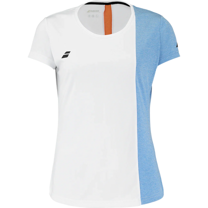 Babolat Play Cap Sleeve Top Girls White Heather