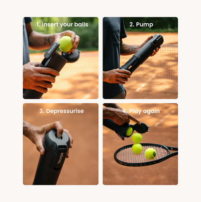 Bounce Tube Padel Ball Pressuriser (4 Ball)