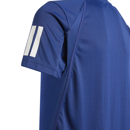 Adidas Club 3 Stripe Tee Boys Navy