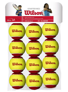 Wilson Starter Red Junior Balls 12 Pack